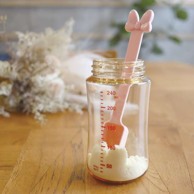 Set de cucharas para leche en polvo de Mickey y Minnie