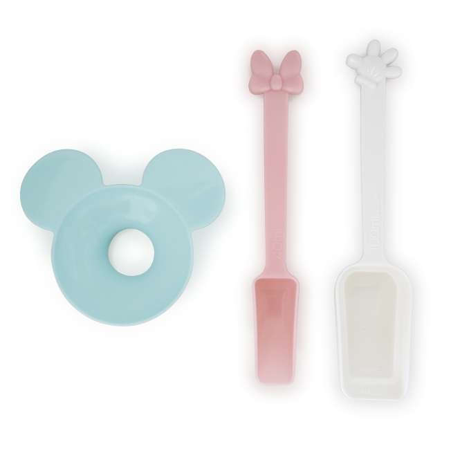 Set de cucharas para leche en polvo de Mickey y Minnie
