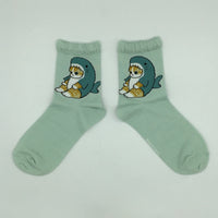 Calcetines Mofusand de gato tiburón