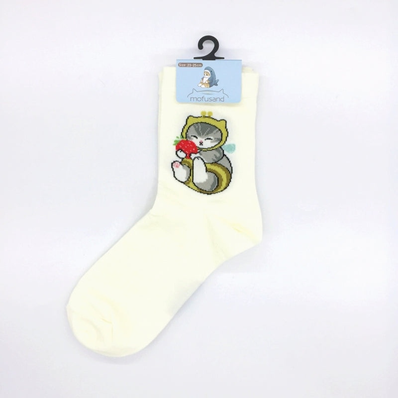 Calcetines Mofusand con diseño de gato abeja