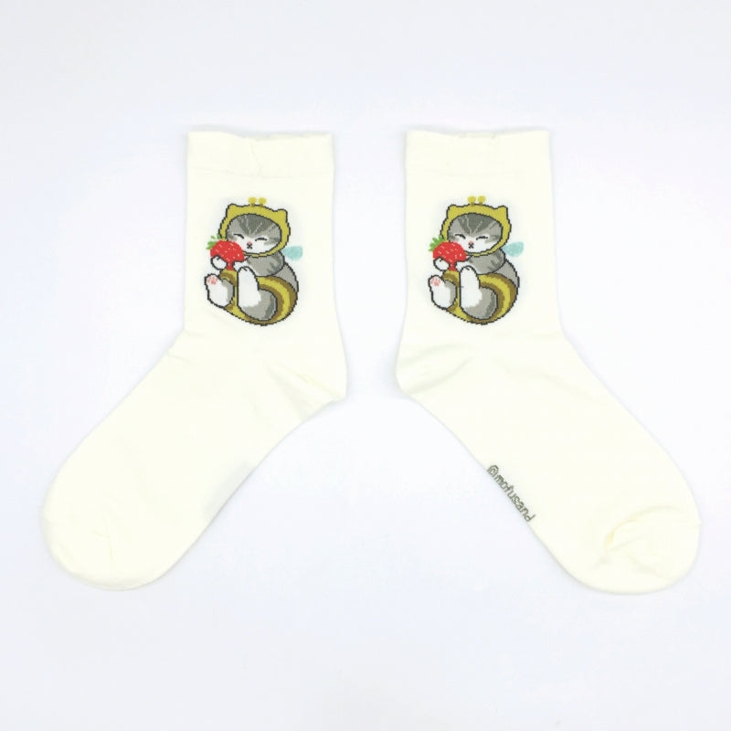 Calcetines Mofusand con diseño de gato abeja