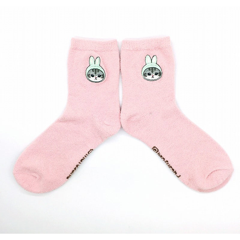 Calcetines mofusand con gatito de orejas de conejo
