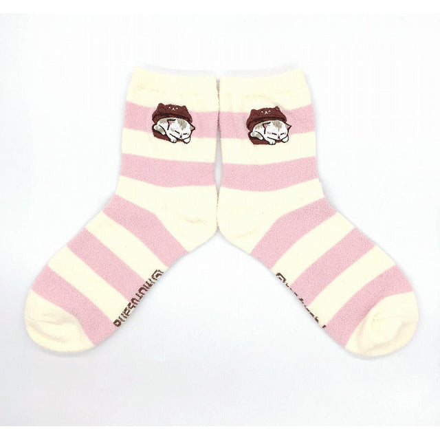 Calcetines Mofusand con diseño dulce a rayas