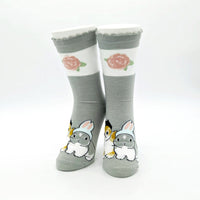 Calcetines transparentes Mofusand gris