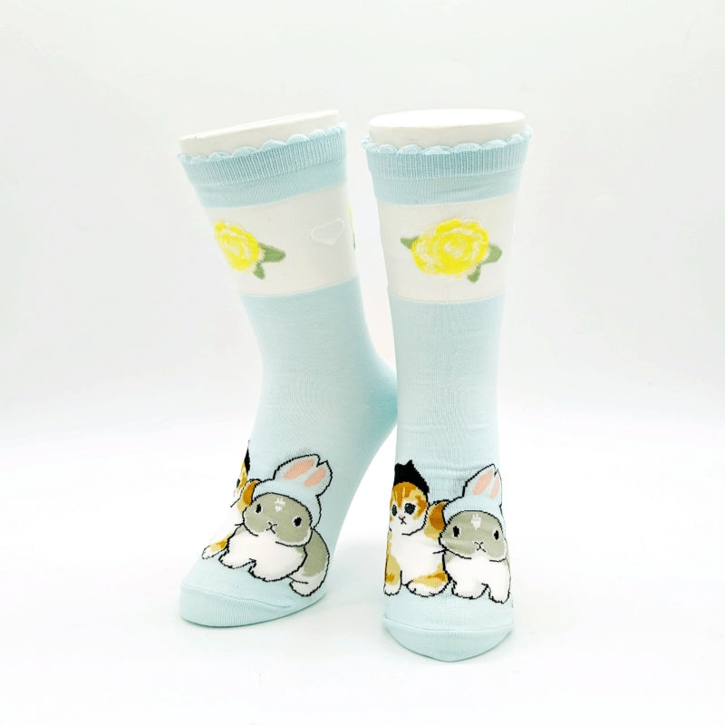 Calcetines transparentes Mofusand Usanyan azul