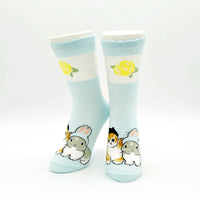 Calcetines transparentes Mofusand Usanyan azul