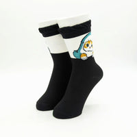 Calcetines transparentes Mofusand Shark Cat negros