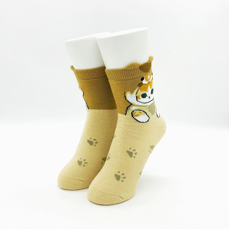 Calcetines bajos afelpados Mofusand con relieve