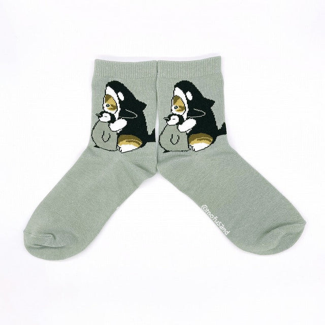 Calcetines de caña baja mofusand Orca Pingüino