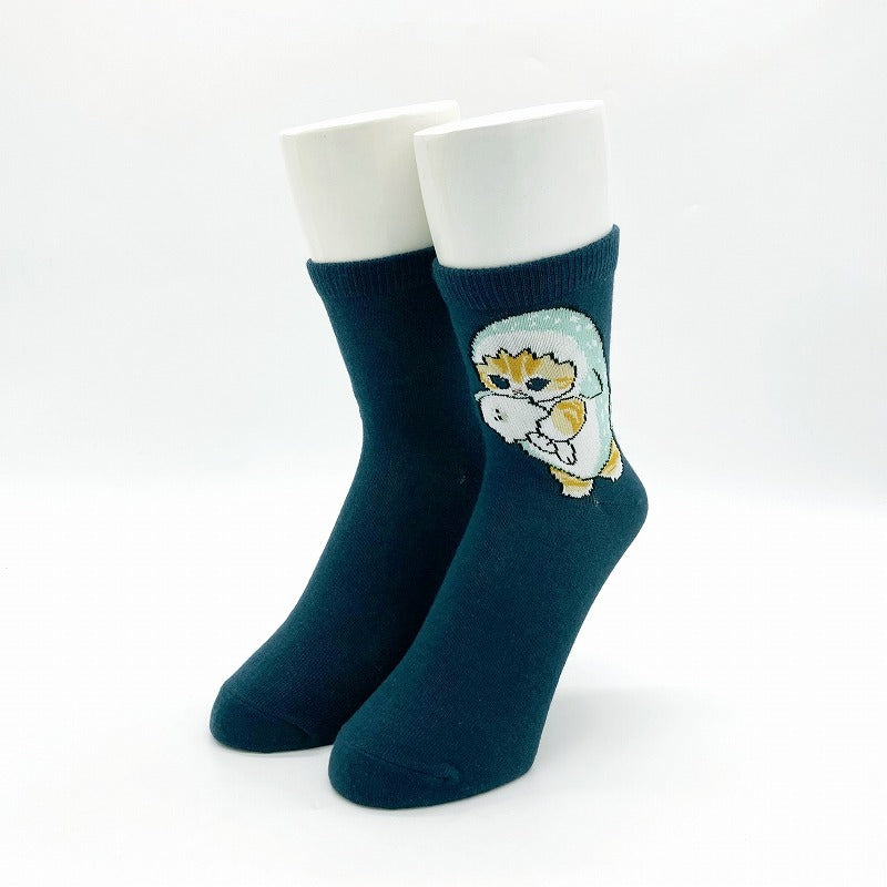 Calcetines Mofusand con diseño de tiburón y foca