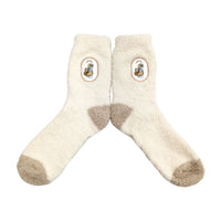 Calcetines Mofusand suaves con parche de perezoso