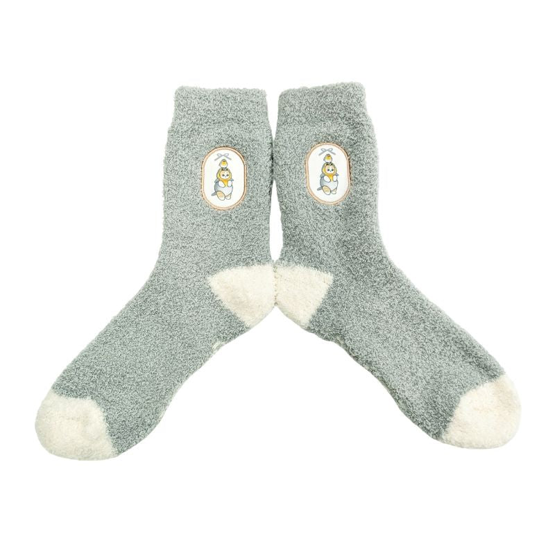 Calcetines Mofusand con parche de pajaritos