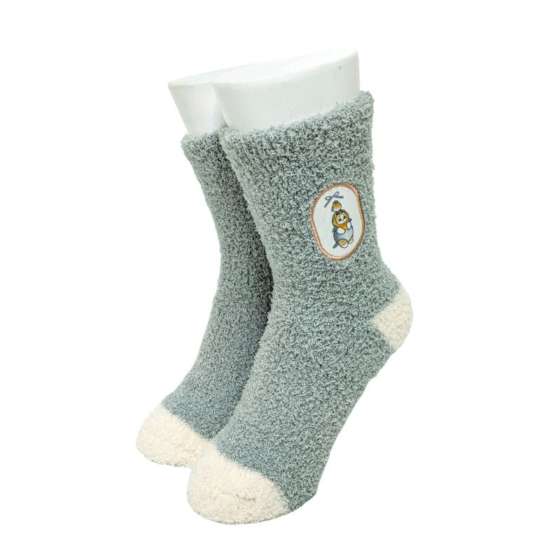Calcetines Mofusand con parche de pajaritos