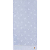 Toalla de baño azul de Mickey y Minnie Mouse