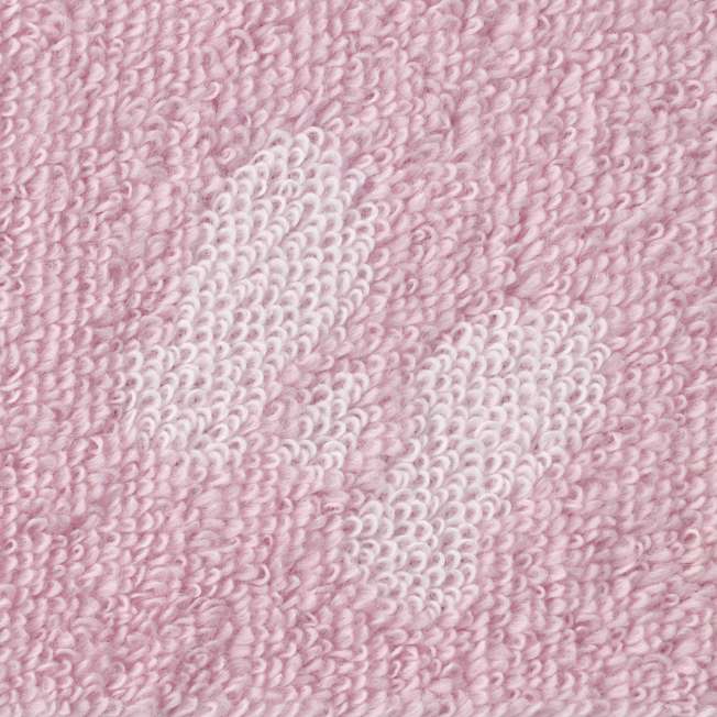 Toalla de mano rosa con siluetas de Minnie y Mickey