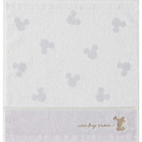 Toalla de mano Mickey Mouse y Minnie Mouse, blanca