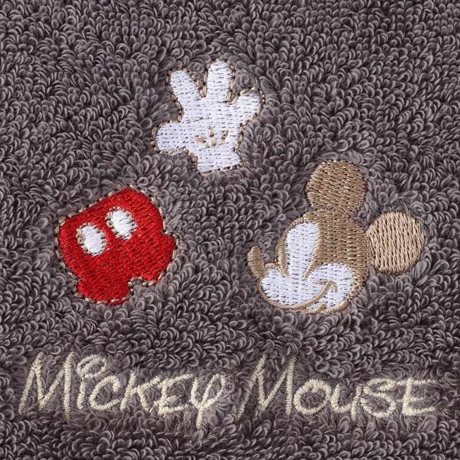 Toalla de baño Mickey Mouse Monocromo gris