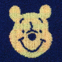 Toalla de visita Winnie the Pooh a cuadros azul oscuro
