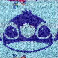 Toalla de mano Stitch a cuadros azules