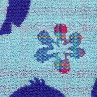 Toalla de mano Stitch a cuadros azules