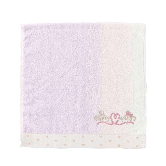 Pañuelo de toalla Mickey y Minnie Sweet Pair rosado