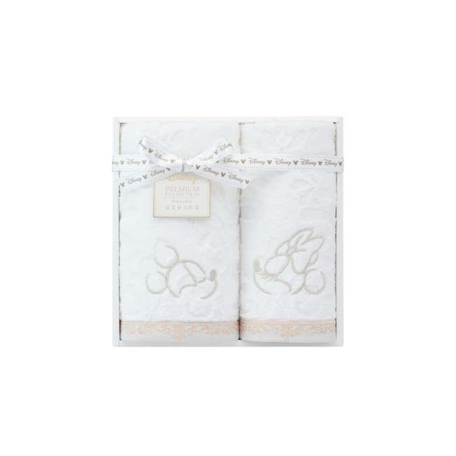 Set de toallas Mickey y Minnie Eternally White