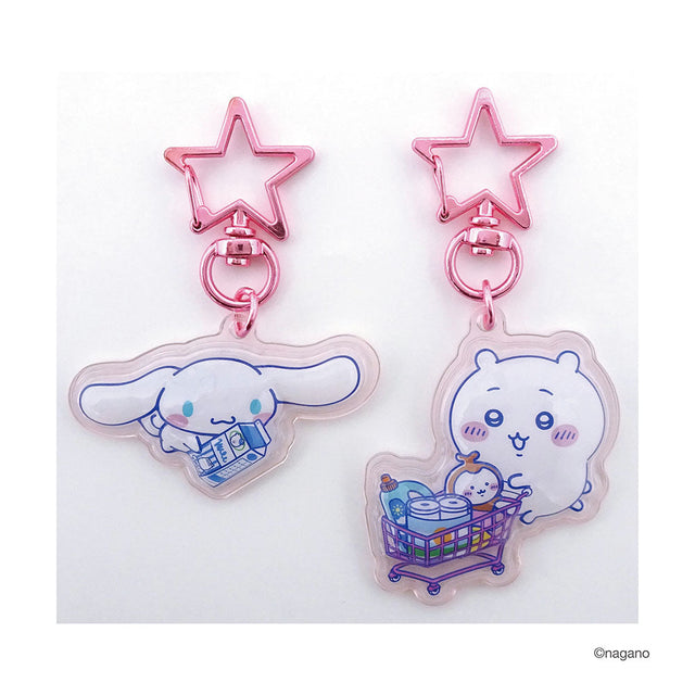 Llavero doble de Chiikawa y Cinnamoroll