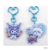 Llavero doble 3D de Momonga y Kuromi