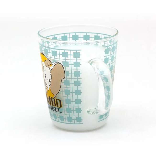 Taza de vidrio resistente al calor Dumbo estilo retro