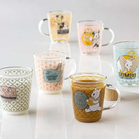 Taza de vidrio resistente al calor Dumbo estilo retro