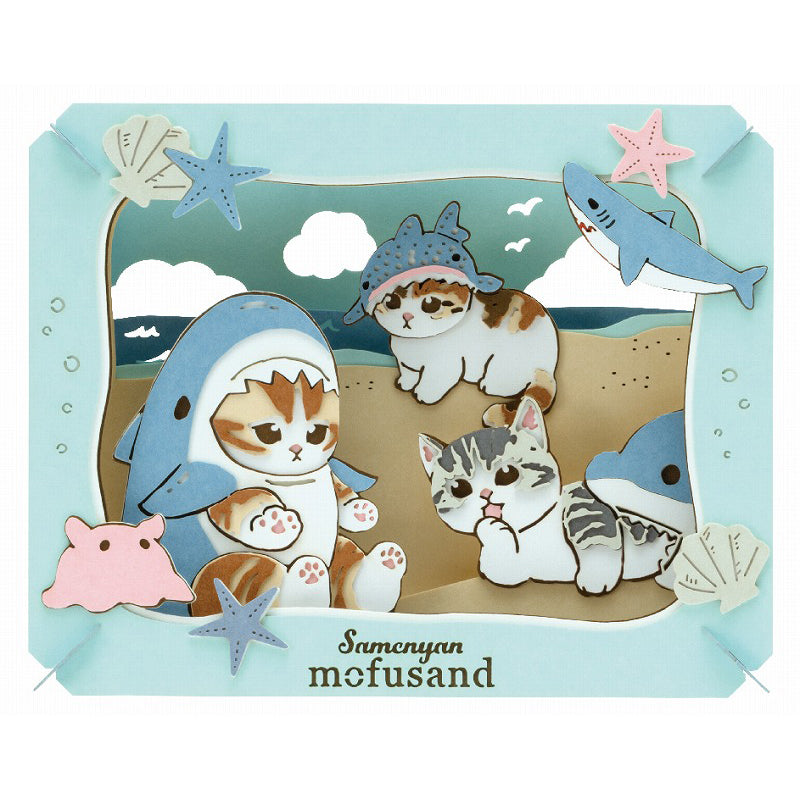 Mofusand: kit de teatro de papel Gato Tiburón