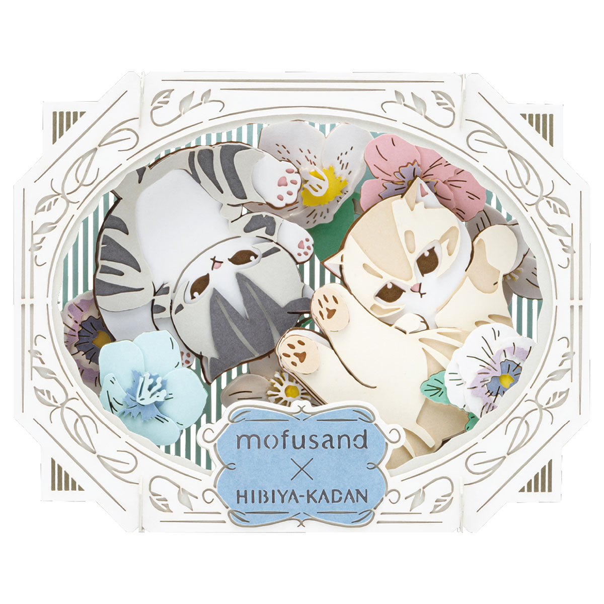 Kit de papercraft mofusand × Hibiya Kadan: invierno