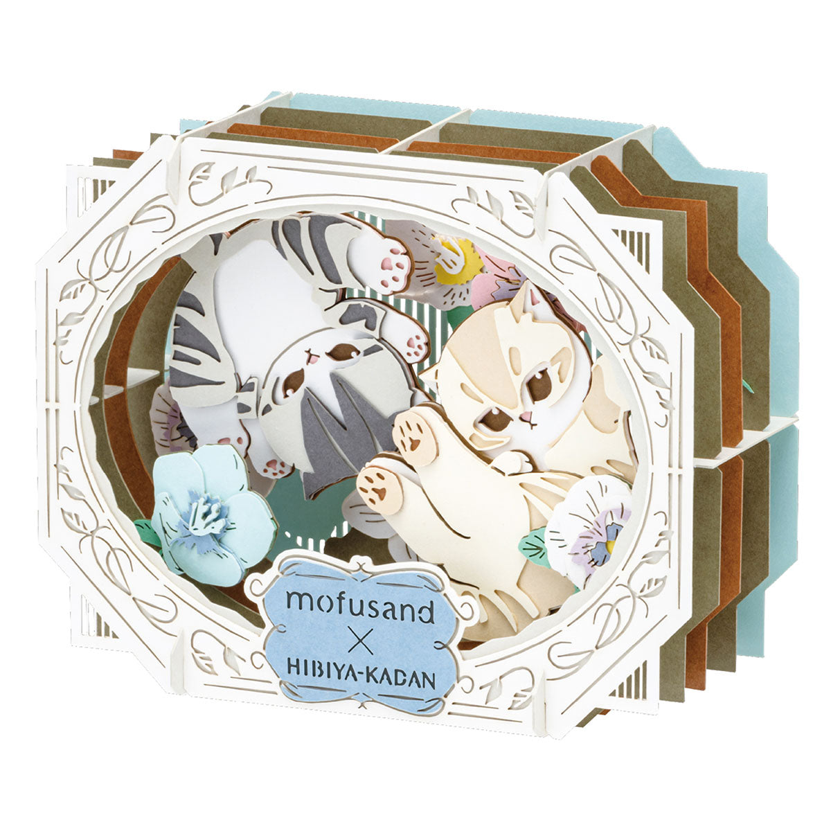 Kit de papercraft mofusand × Hibiya Kadan: invierno