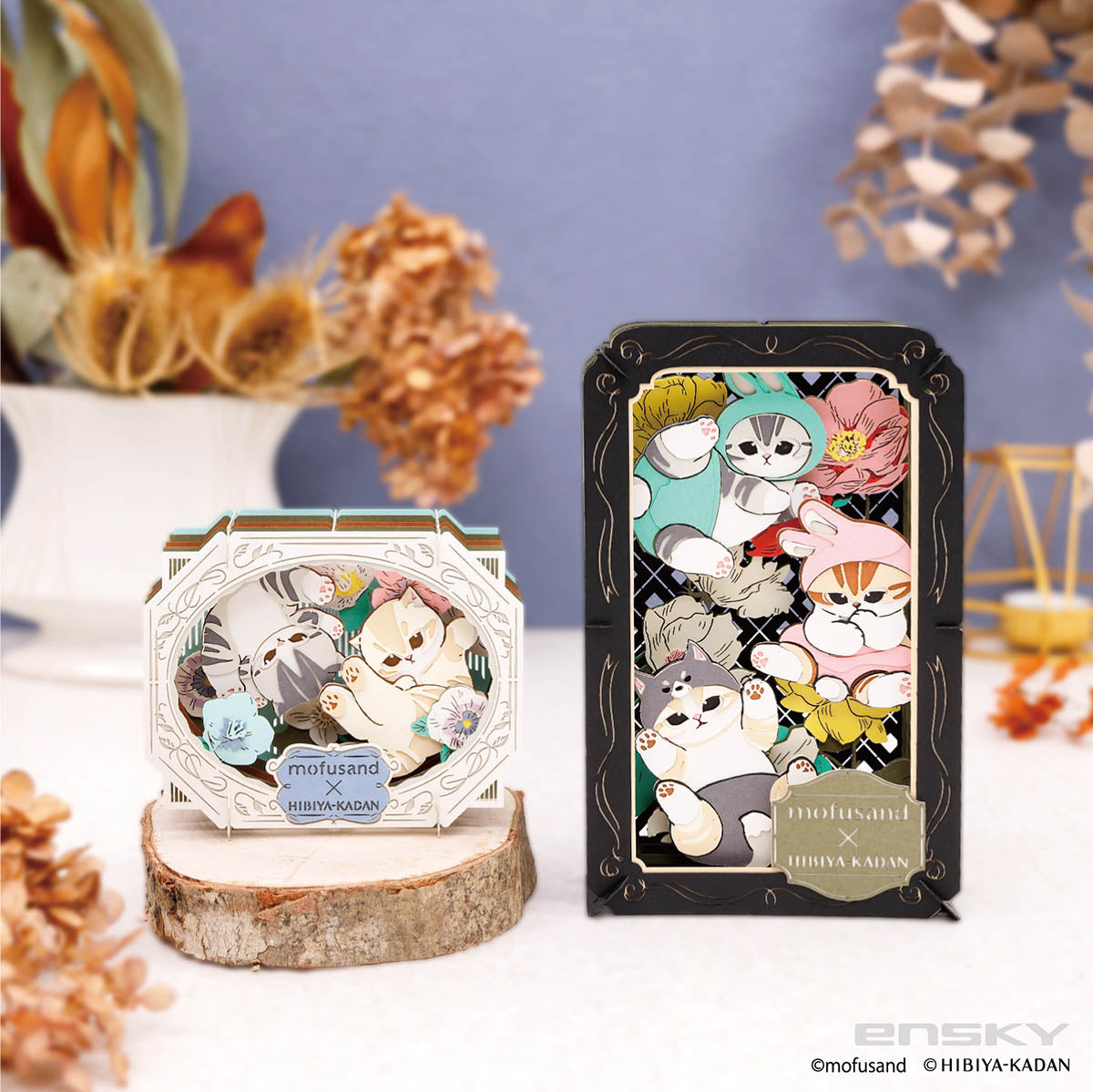 Kit de papercraft mofusand × Hibiya Kadan: invierno
