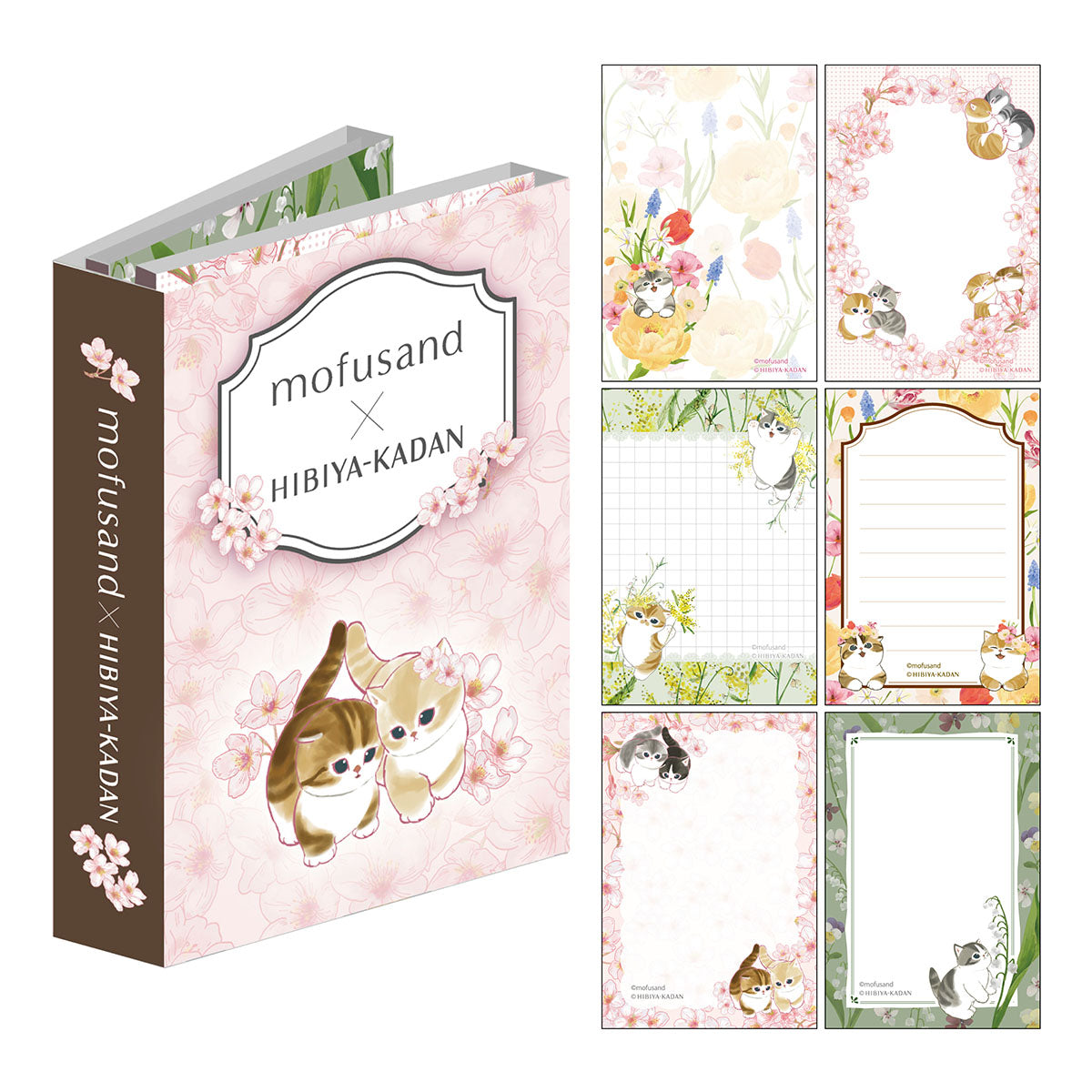 Bloc de notas plegable mofusand × Hibiya Kadan - Primavera