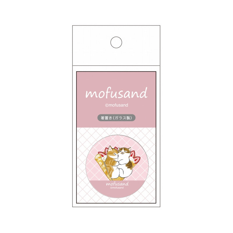 Reposapalillos de vidrio mofusand (crepe rosado)