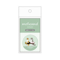 Mofusand: posa palillos de vidrio, dona verde
