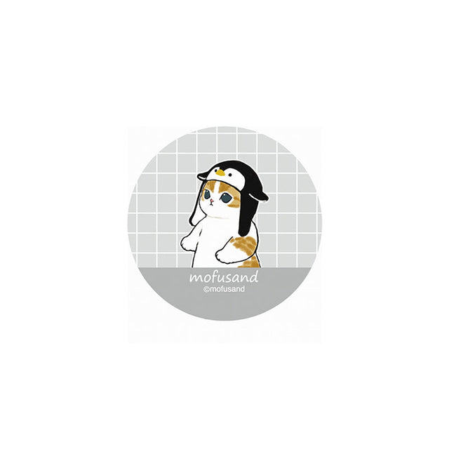 Apoya palillos de vidrio Mofusand: pingüino gris
