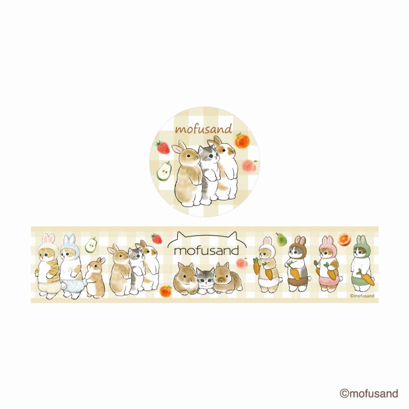 Cinta decorativa Mofusand con diseño de conejo