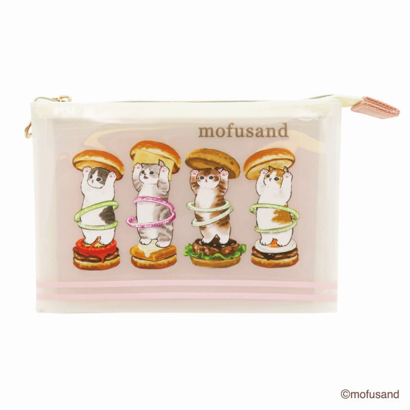 Mofusand: estuche transparente de 3 compartimentos