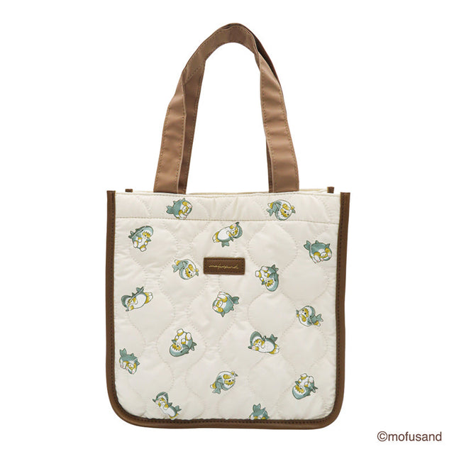 Bolso tote acolchado Mofusand con diseño de tiburón