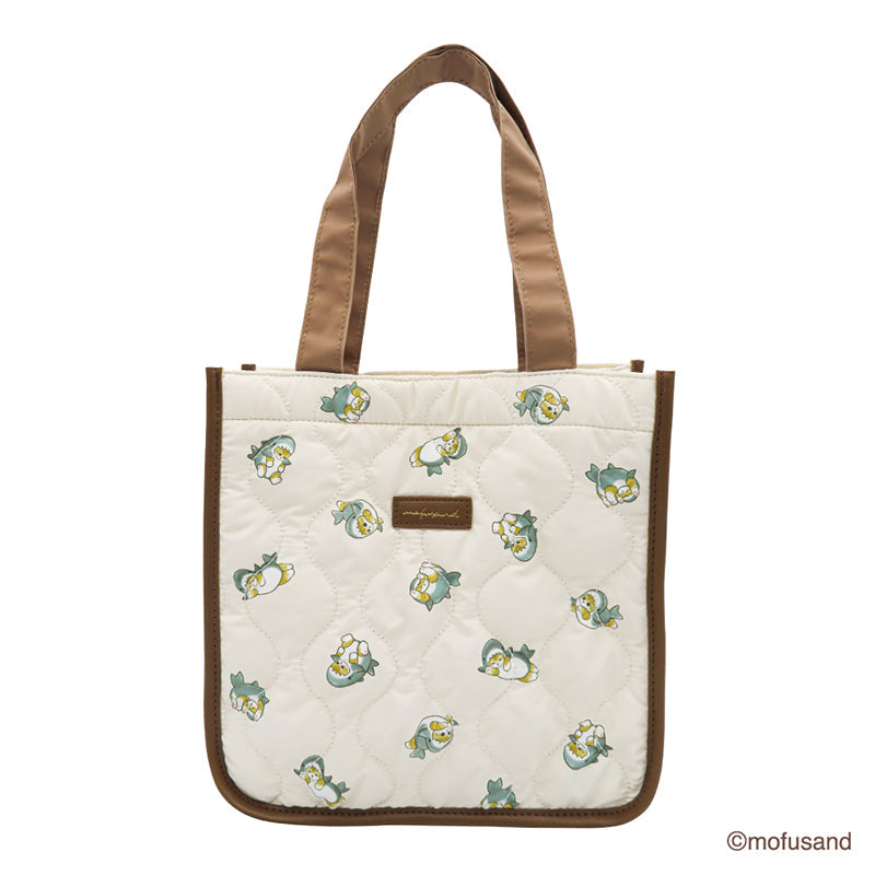Bolso tote acolchado Mofusand con diseño de tiburón