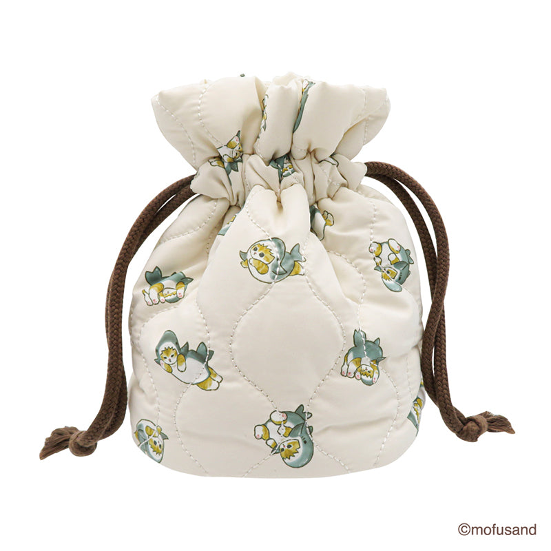 Bolso con cordón acolchado Mofusand de tiburón