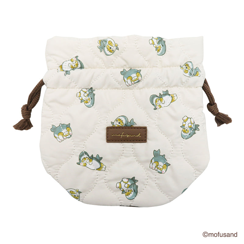 Bolso con cordón acolchado Mofusand de tiburón