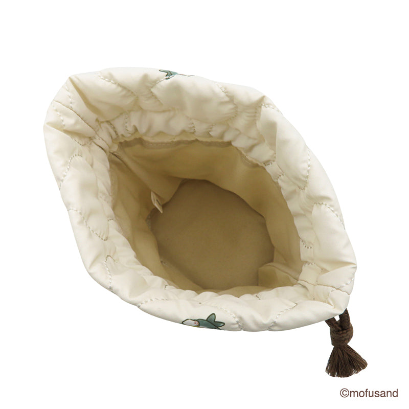 Bolso con cordón acolchado Mofusand de tiburón