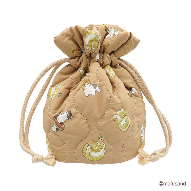 Bolsa acolchada con cordón Mofusand - Dulces