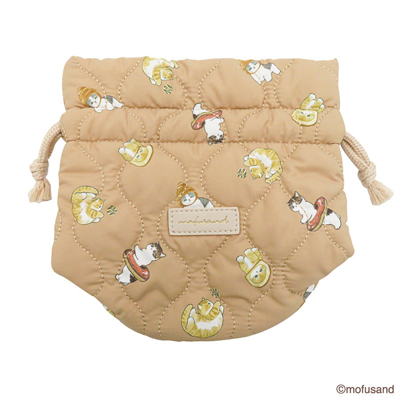 Bolsa acolchada con cordón Mofusand - Dulces