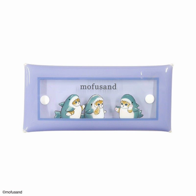 Estuche transparente Mofusand de gato tiburón