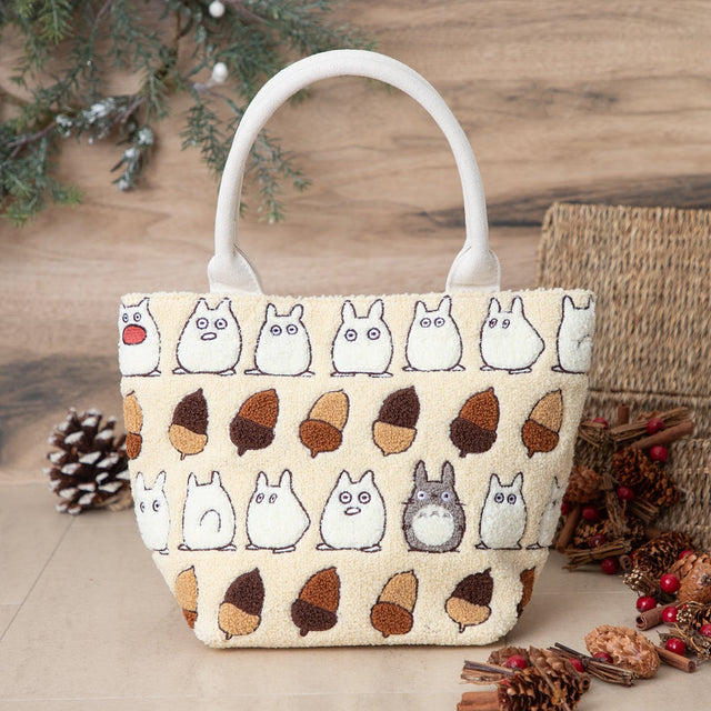 Bolso tote Mi vecino Totoro bordado marfil