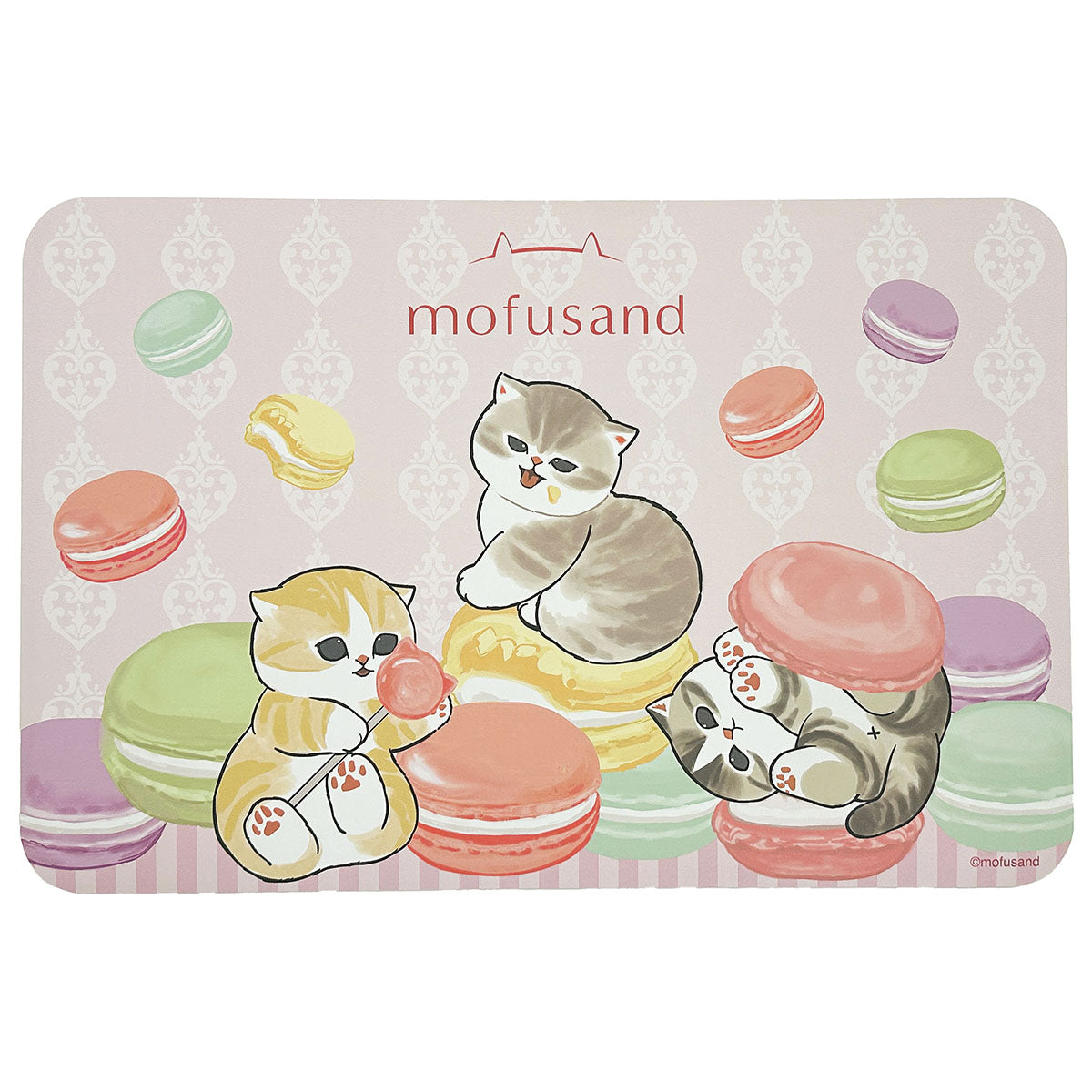 Mofusand: Alfombra de baño suave con macarons